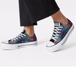 BNWoT CTAS Converse Lift Platform Digital Daze (6) KICKS Black Hyper Pink White